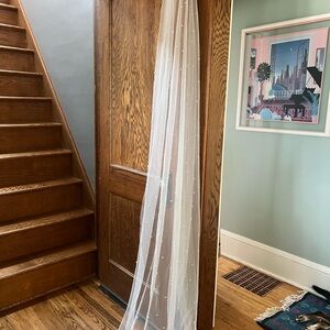 Cathedral Wedding Veil With Pearls